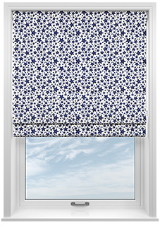 Whaley Great, Star Splash Shore - Twist&Fit Roman Blind